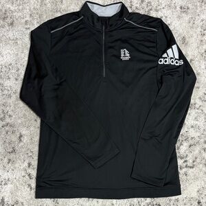 Adidas / Wooden Sticks Black Performance Golf Jacket for Men